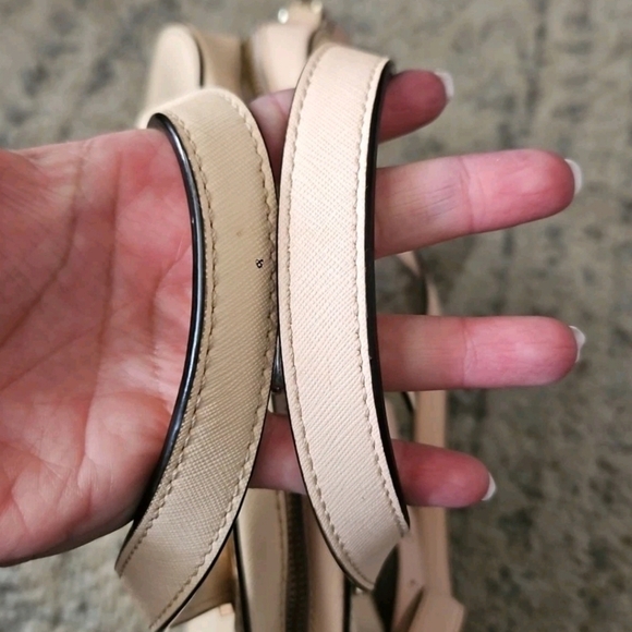 Kate Spade Felix Blush Light Pink Crossgrain Leather Zipper Closure Satchel Bag - Picture 6 of 15